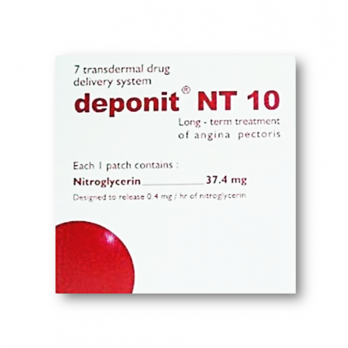 DEPONIT NT 10 ( GLYCERYL TRINITRATE 37.5 MG ) 7 PATCHES